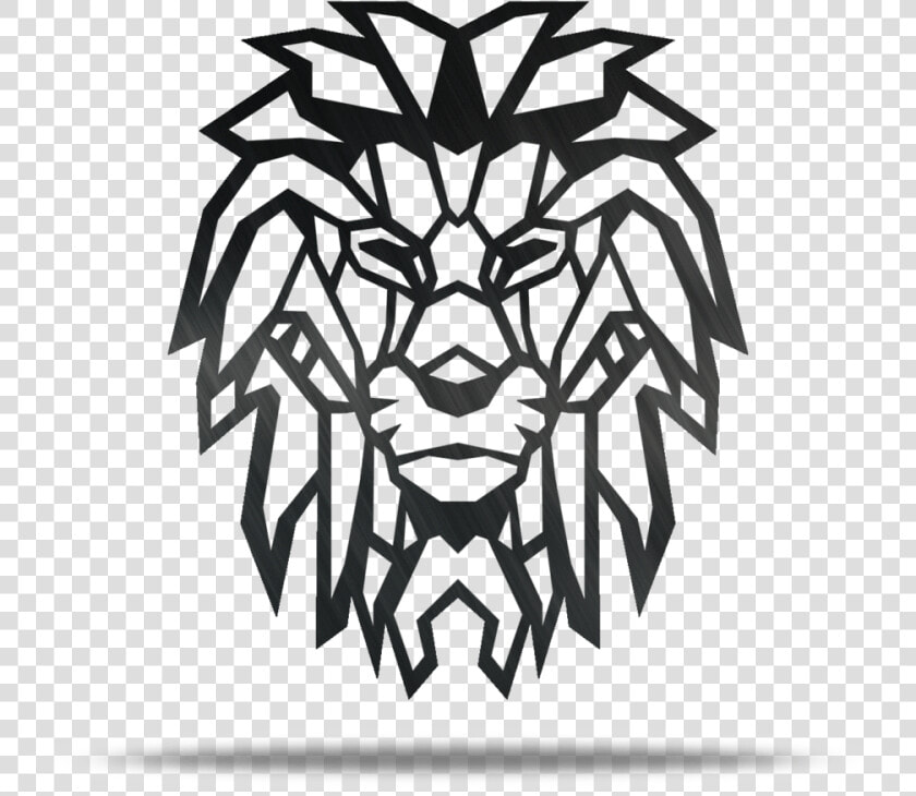 Geometric Lion Metal Wall Art   2d Art 3d Print  HD Png DownloadTransparent PNG