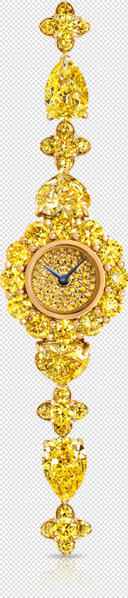 Graff’s Yellow Diamond Watch   Chain  HD Png DownloadTransparent PNG