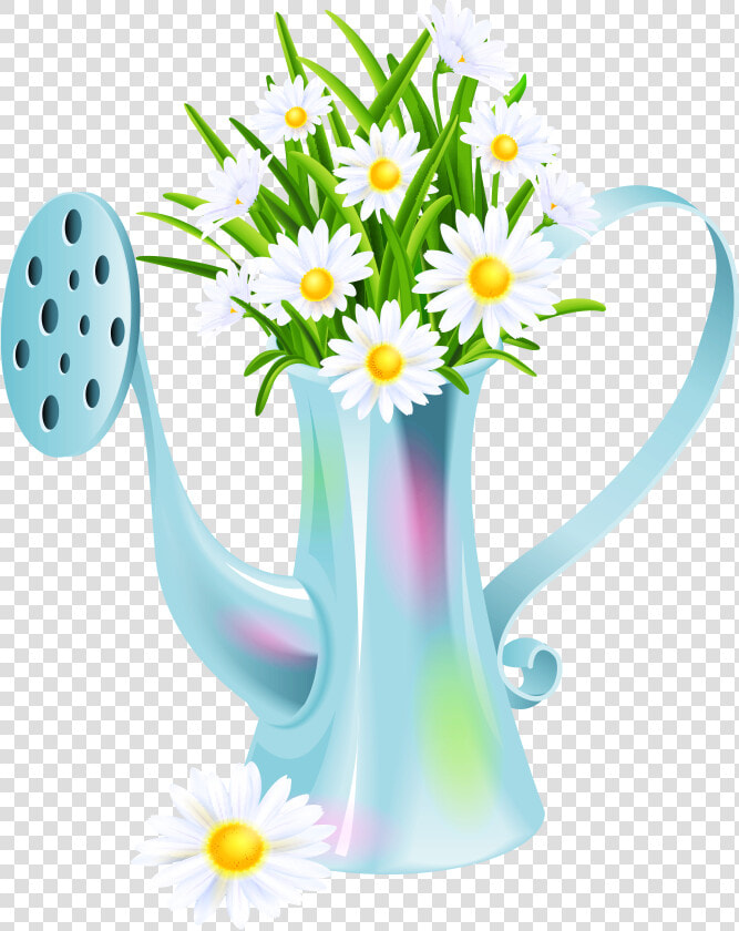 Daisies Clipart Multicolor   Watering Can Gardening Clipart  HD Png DownloadTransparent PNG