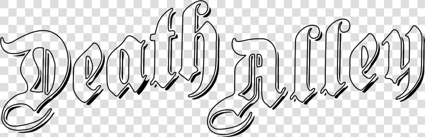 Death Alley Clipart   Png Download   Calligraphy  Transparent PngTransparent PNG