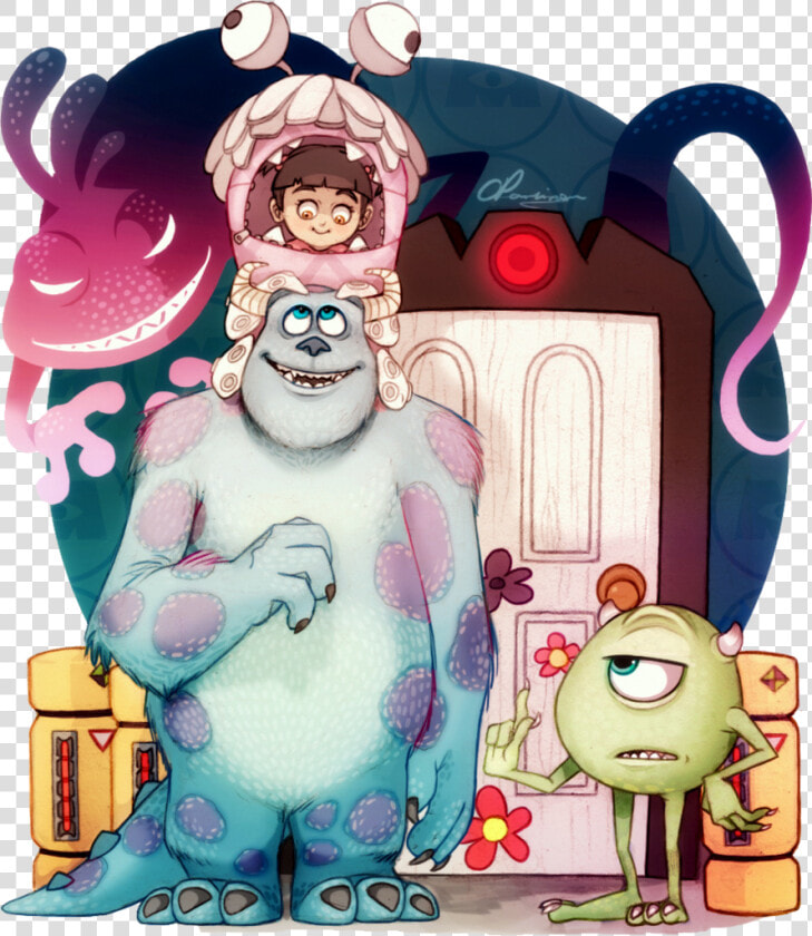 Disney  Boo  And Monsters Inc Image   Monster E Co Fan Art  HD Png DownloadTransparent PNG