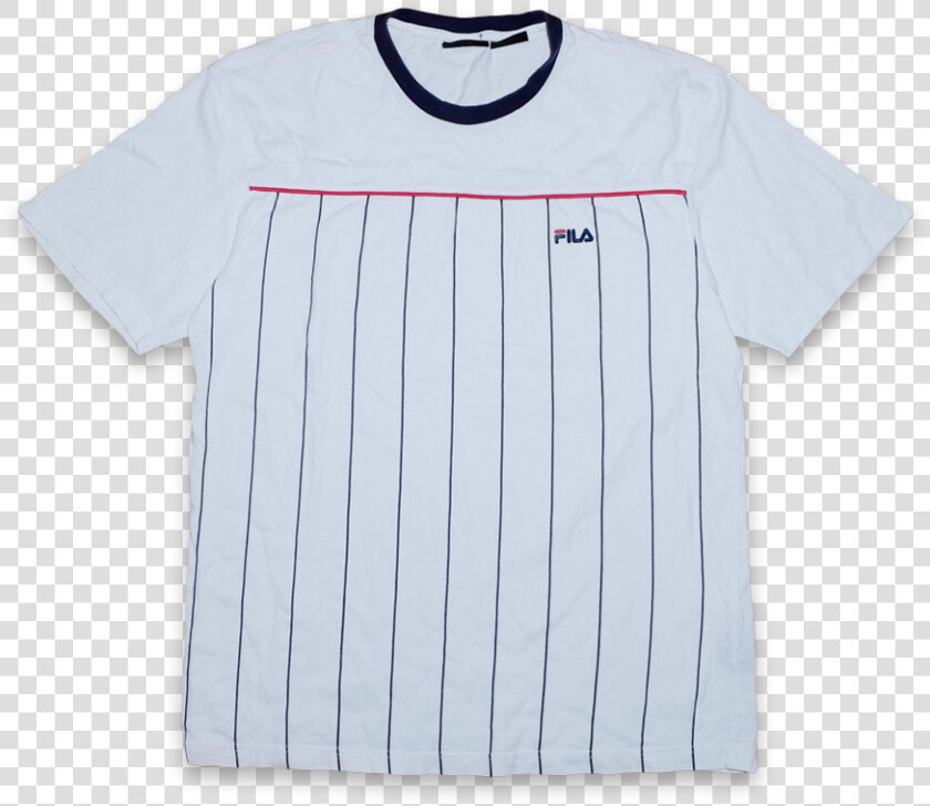 Vintage Fila Vertical Stripes T Shirt Large   Active Shirt  HD Png DownloadTransparent PNG