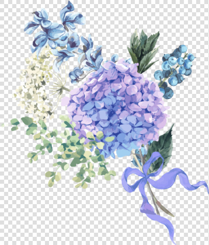 Hydrangea Vector Png   Png Download   Vintage Hydrangea  Transparent PngTransparent PNG
