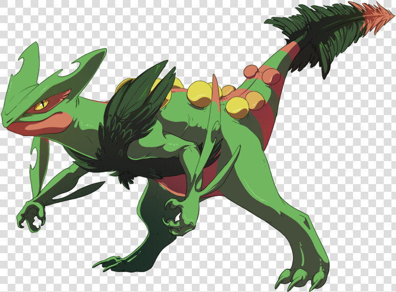Mega Sceptile Fan Art  HD Png DownloadTransparent PNG