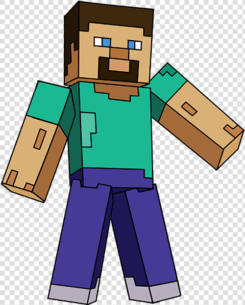 How To Draw Steve From Minecraft   Draw Minecraft Steve  HD Png DownloadTransparent PNG