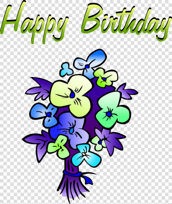 Search Results Happy Birthday Flowers Clip Art Wedding   Cartoon Images Of Happy Birthday  HD Png DownloadTransparent PNG