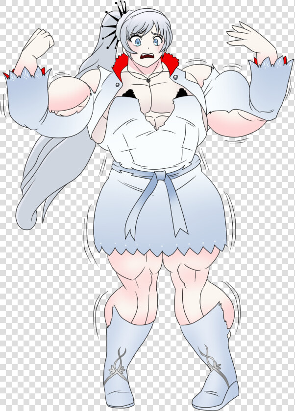 Weiss   Rwby Female Muscle Growth  HD Png DownloadTransparent PNG