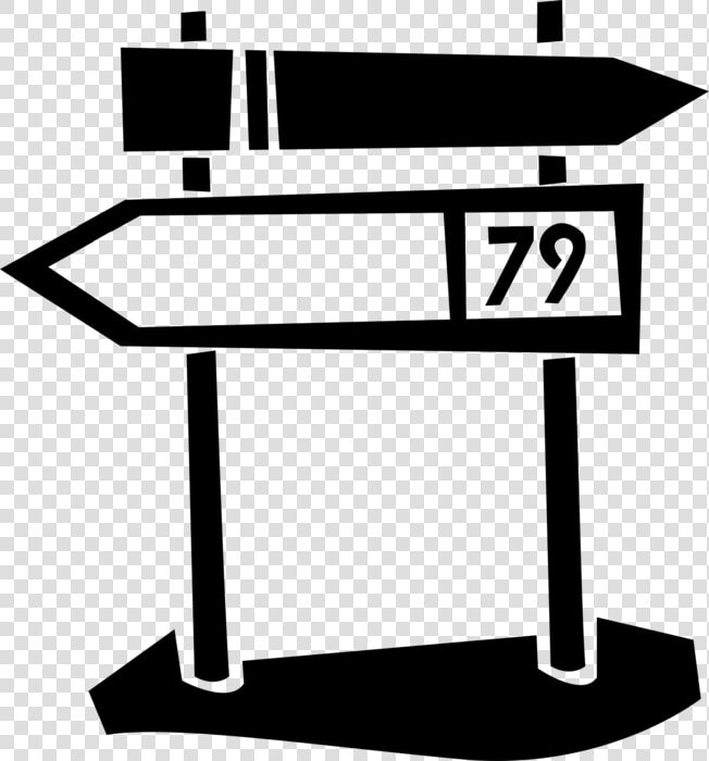 Vector Illustration Of Direction Arrow Signposts On  HD Png DownloadTransparent PNG