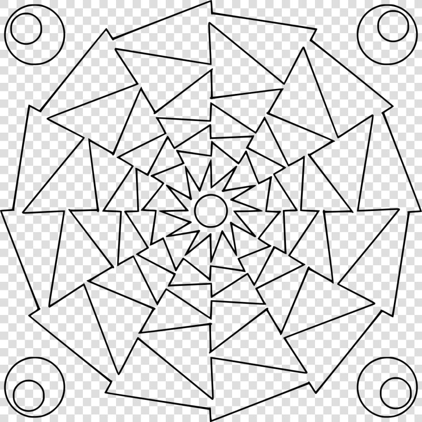 Mandala Arrow Drawing   Mandala Coloring Pages  HD Png DownloadTransparent PNG