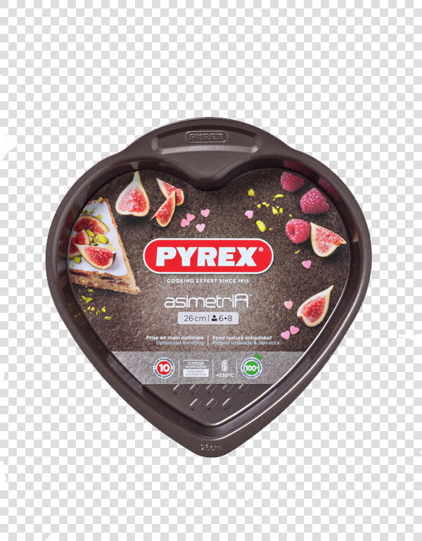 Asimetria Metal Easy grip Heart Shaped Cake Pan   Pyrex  HD Png DownloadTransparent PNG