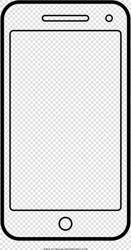 Smartphone Coloring Page   Mobile Phone  HD Png DownloadTransparent PNG