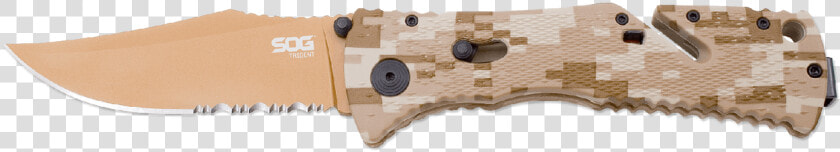 Clip Point  Copper Tini  Serrated   Sog Assisted Opening Knife Fde  HD Png DownloadTransparent PNG