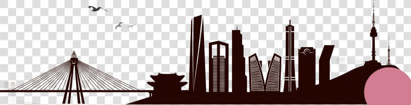 Seoul Royalty free Skyline Illustration   Seoul Skyline Png  Transparent PngTransparent PNG