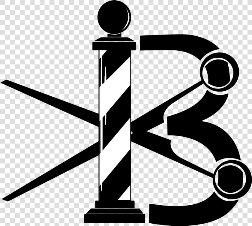 Barbershop Logo Barbershop Logo B W   Cuts Barber Shop Logo  HD Png DownloadTransparent PNG