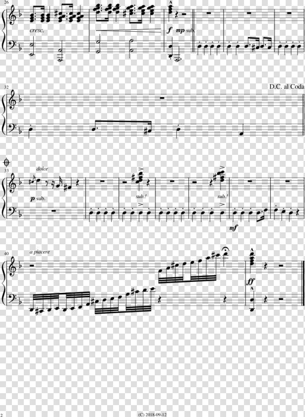 Easy Toreador Song Piano  HD Png DownloadTransparent PNG