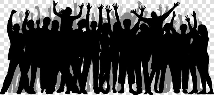 Transparent Crowd Silhouette Png   Crowd Of People Png  Png DownloadTransparent PNG