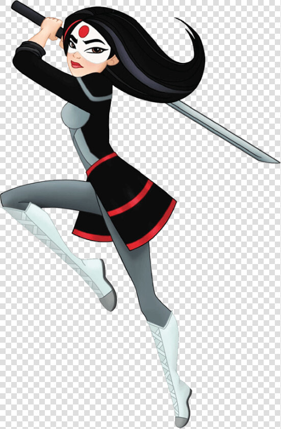 Dc Super Hero Girls Katana Attacking   Super Hero Girls Katana  HD Png DownloadTransparent PNG