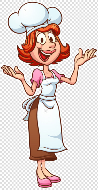 Vector Clipart Fish Chef Hat Svg Royalty Free Library   Female Chef Cartoon Png  Transparent PngTransparent PNG