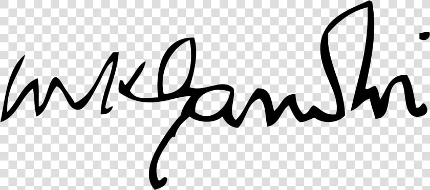 Signature Of Mahatma Gandhi  HD Png DownloadTransparent PNG