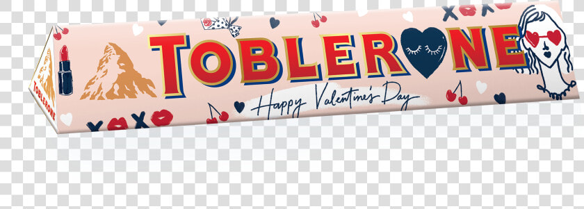 Toblerone White Chocolate Sleeve Designed By Soleil   Toblerone Valentine Day Pack  HD Png DownloadTransparent PNG