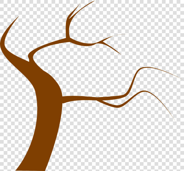 Brown Tree Clip Art   Tree With A Branch Clipart  HD Png DownloadTransparent PNG