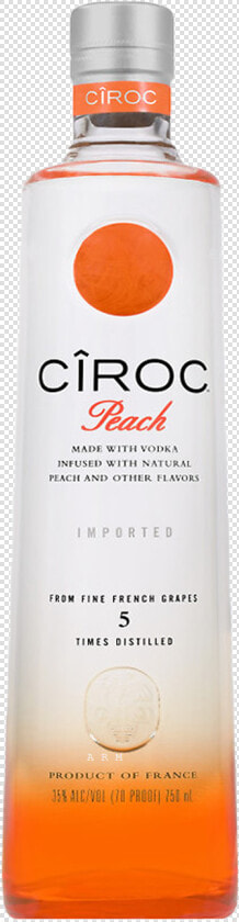 Peach Ciroc Sizes  HD Png DownloadTransparent PNG