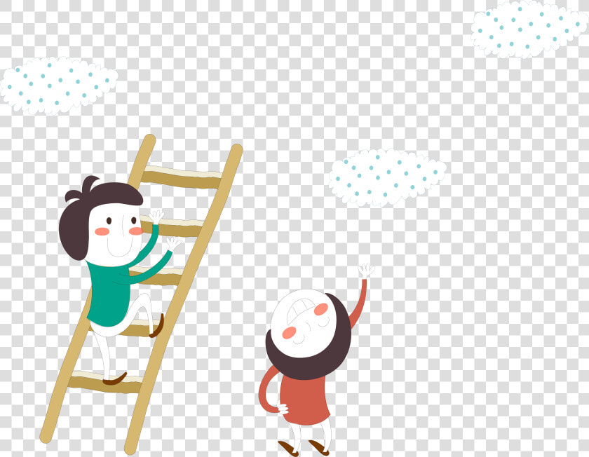 Ladder Clipart To Climb   爬 樓梯 卡通  HD Png DownloadTransparent PNG