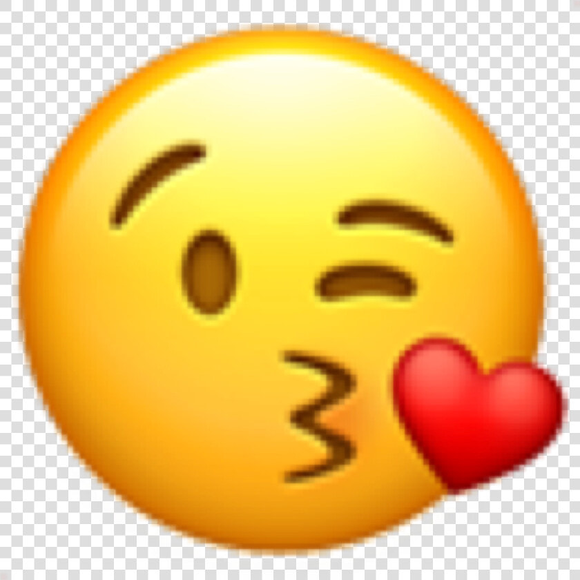 iphone  emoji  iphoneemoji  iphonesticker  heart  smile   Emote Kiss  HD Png DownloadTransparent PNG