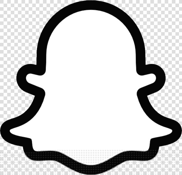 Snapchat Logo Png   Snapchat Ghost Outline  Transparent PngTransparent PNG