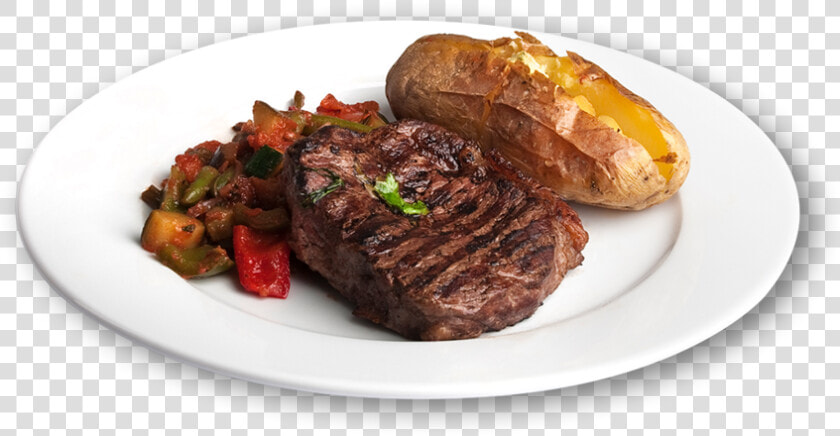 Transparent Steak And Potatoes Clipart   Grilled Meat In Plate Png  Png DownloadTransparent PNG