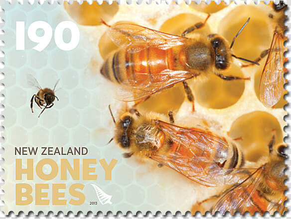 1   90 stamp   Bee Stamps New Zealand  HD Png DownloadTransparent PNG