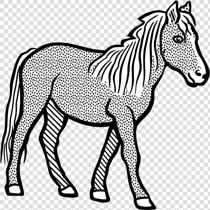 Horse Ausmalbild Coloring Book Unicorn Microsoft Word   Clipart Black And White Horse  HD Png DownloadTransparent PNG