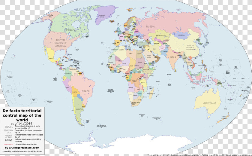 De Facto Map Of The World  HD Png DownloadTransparent PNG