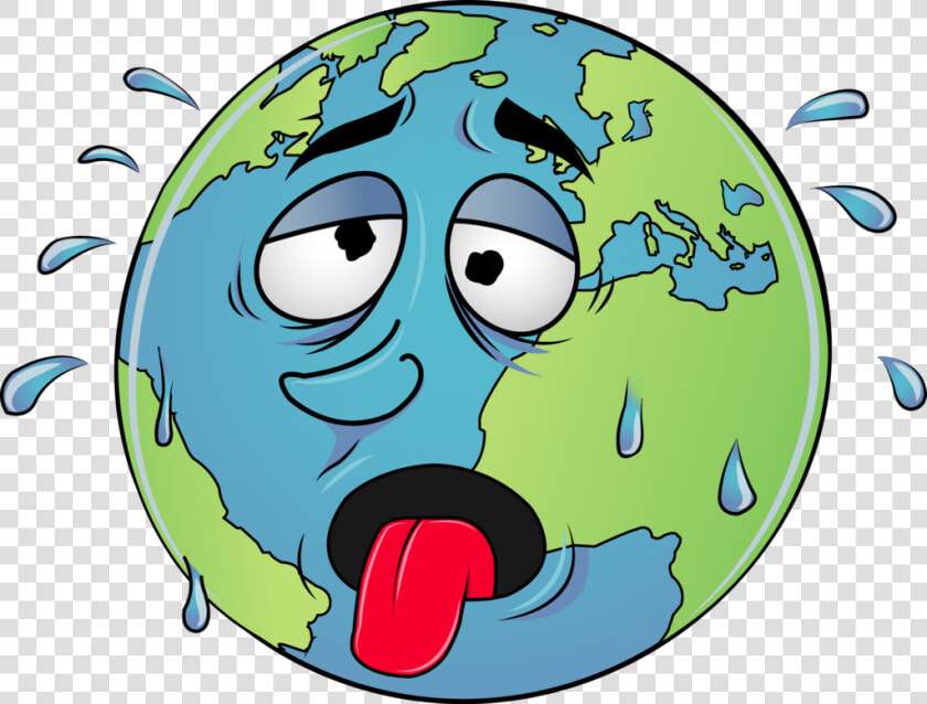 Global Warming Clipart At Getdrawings   Global Warming Earth Cartoon  HD Png DownloadTransparent PNG