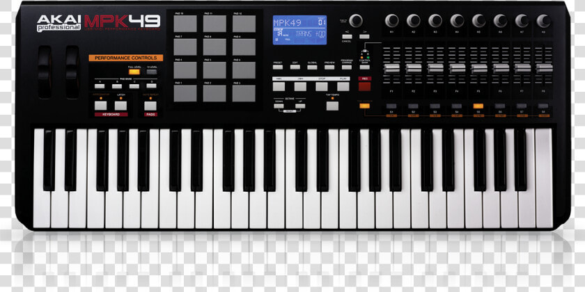 Akai Mpk 49 Midi Keyboard  HD Png DownloadTransparent PNG