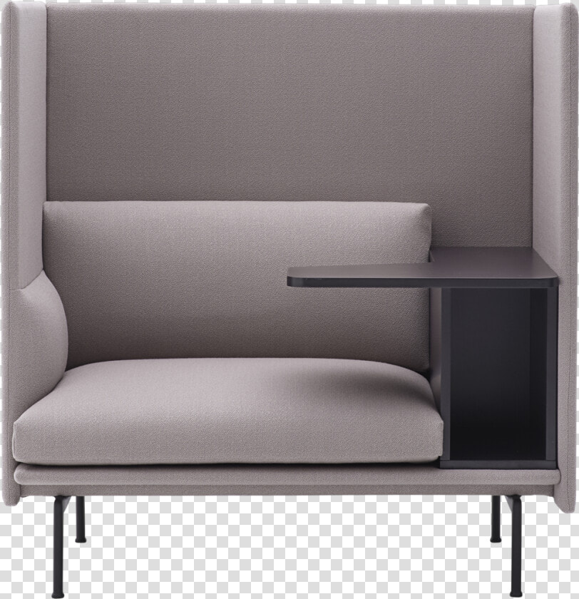28640 143 Outline Highback Work Right 1 Seater Vidar   Muuto Outline High Back  HD Png DownloadTransparent PNG