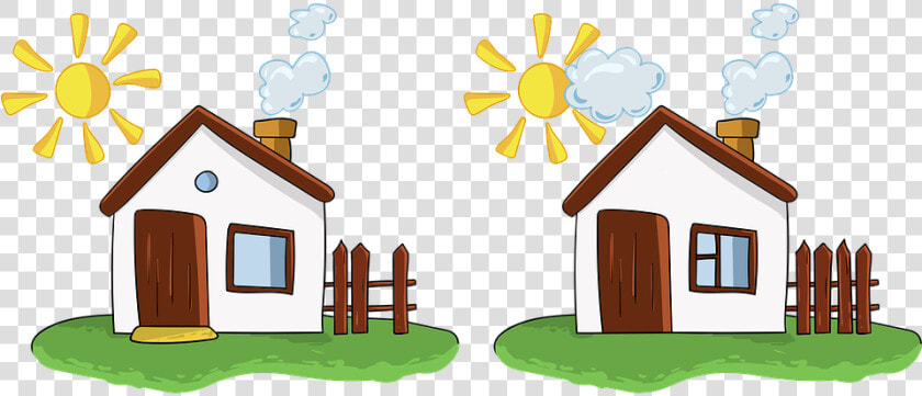 House  Houses  Spot The Difference  Games For Kids  HD Png DownloadTransparent PNG