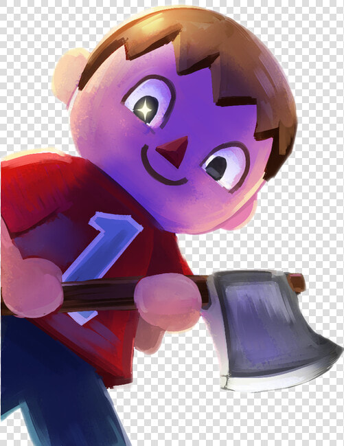 Transparent Animal Crossing Leaf Png   Super Smash Bros Villager Axe  Png DownloadTransparent PNG