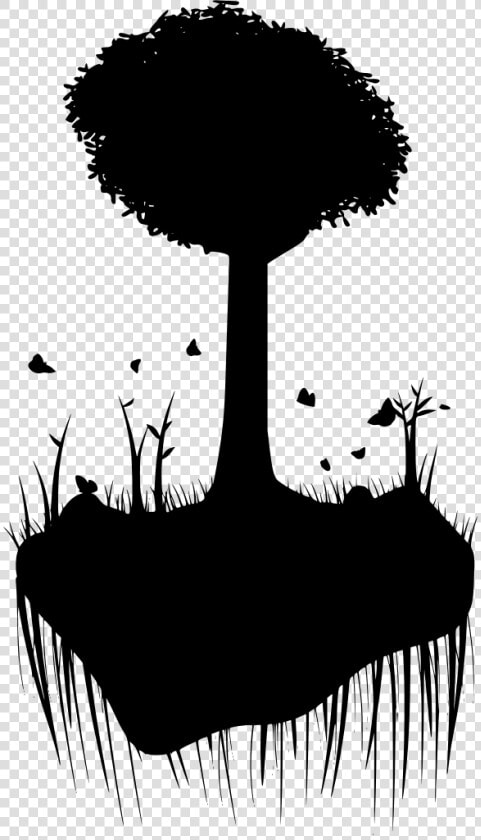 Floating Island Silhouette   Png Download   Floating Island Silhouette Icon Png  Transparent PngTransparent PNG