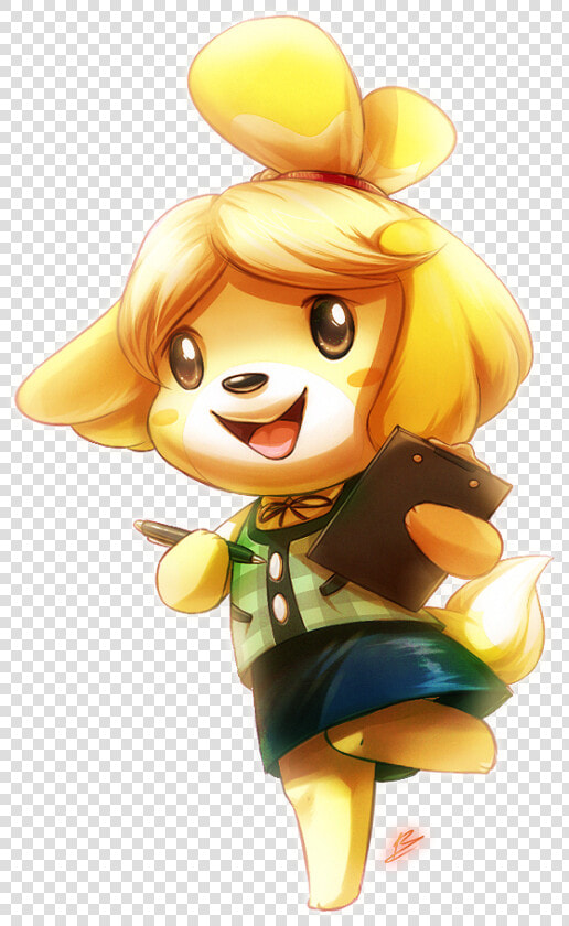Isabelle By Draggincat D6l1y3d   Animal Crossing Isabelle Manga  HD Png DownloadTransparent PNG