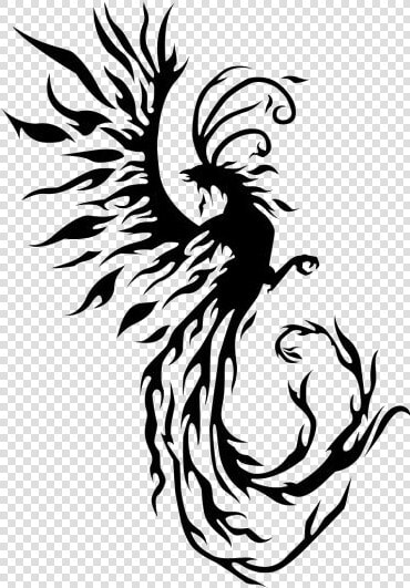 Colorful Phoenix Bird Png Clipart   Transparent Phoenix Tribal Tattoo  Png DownloadTransparent PNG
