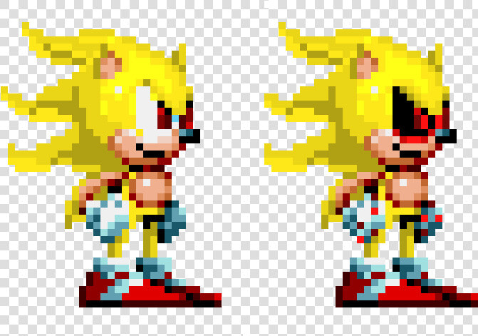 Super Sonic And Super Sonic   Sonic 3 Mania Sprites  HD Png DownloadTransparent PNG