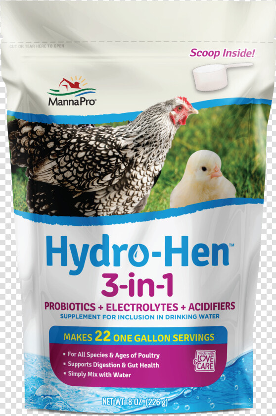 Hydro Hen 3 In 1 Water Supplement 8oz   Hydro Hen  HD Png DownloadTransparent PNG