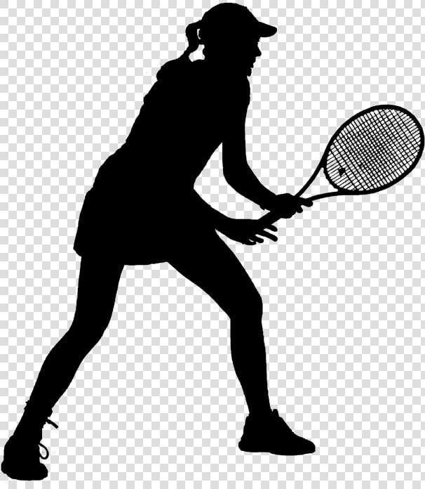 Tennis Silhouette   Tennis Player Silhouette Png  Transparent PngTransparent PNG