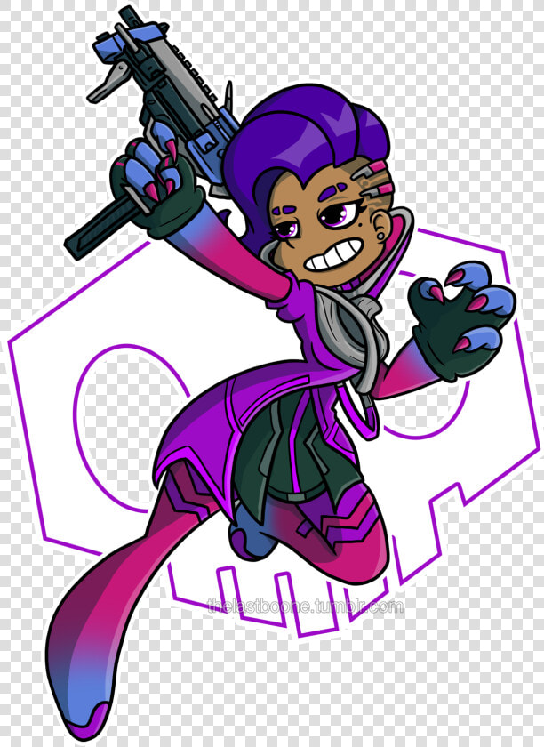 Sombra Clipart   Png Download   Overwatch Sombra Skull Transparent  Png DownloadTransparent PNG