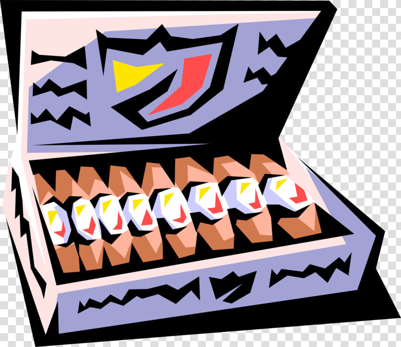 Vector Illustration Of Smoker S Box Of Cuban Tobacco  HD Png DownloadTransparent PNG