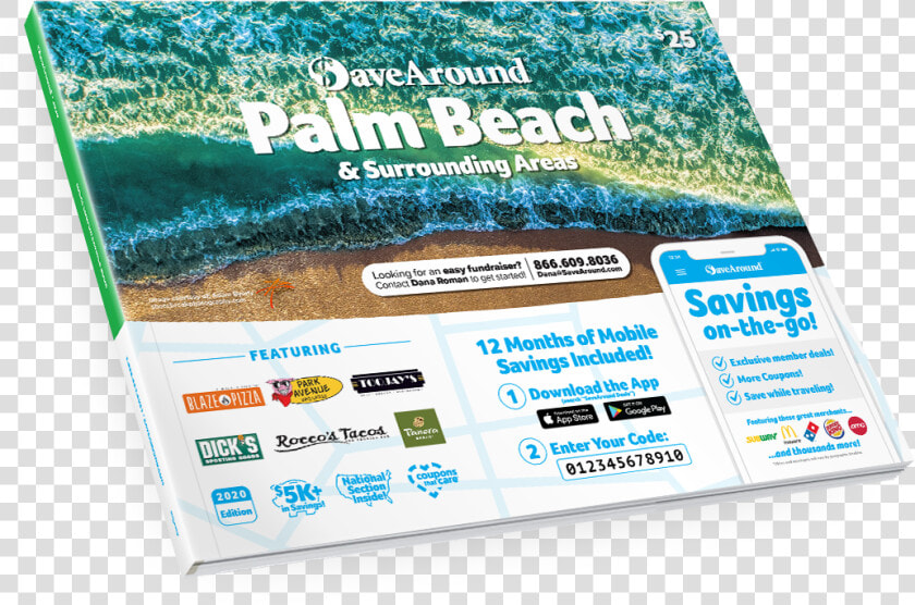 Palm Beach  Fl 2020 Savearound® Coupon Book   Billings Coupon Book  HD Png DownloadTransparent PNG