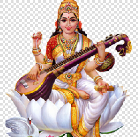 God Png Transparent Images   Sarswati Puja Image Png  Png DownloadTransparent PNG