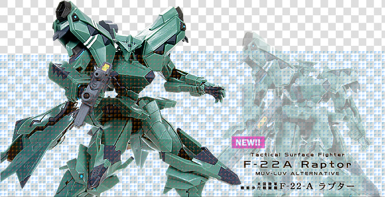 Volks Muv Luv Alternative Takashi Miyuki F 22a Raptor   Action Figure  HD Png DownloadTransparent PNG