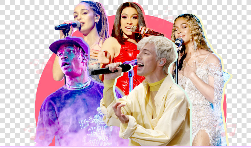 Photo Illustration Of Five Singers   Pop Music  HD Png DownloadTransparent PNG